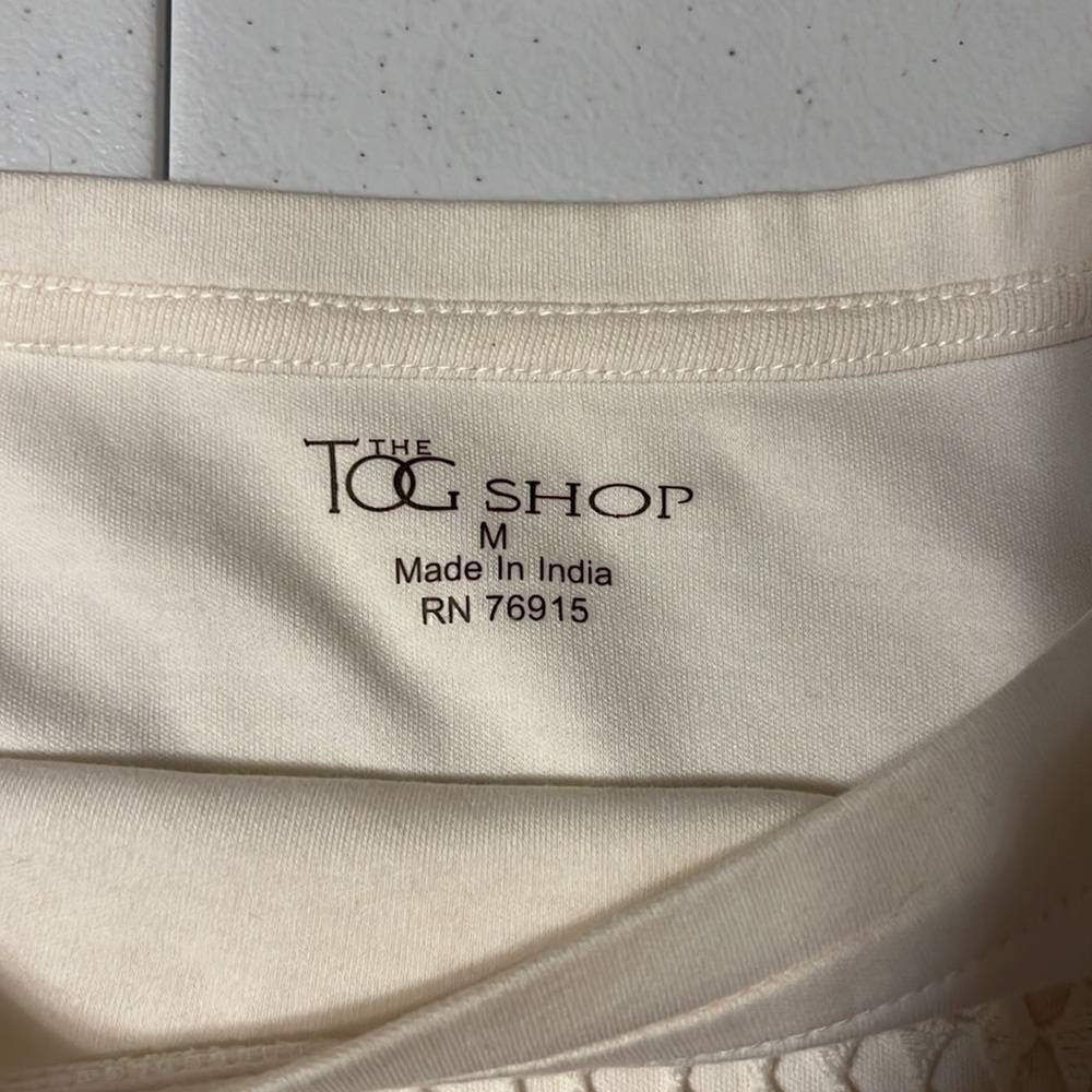 The Tog Shop top, white, size Medium - Picture 2 of 7